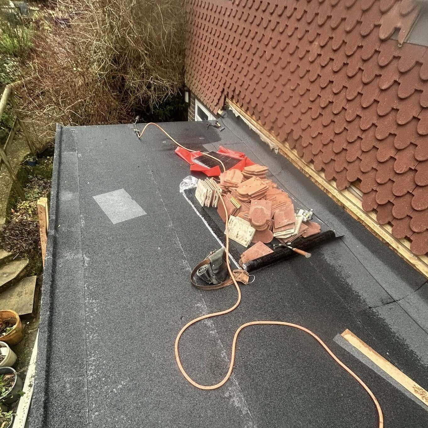 New Flat Roof Installation - Godalming